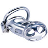 FUKR Cage de chasteté en métal Cobra Steel 10 x 3.7cm